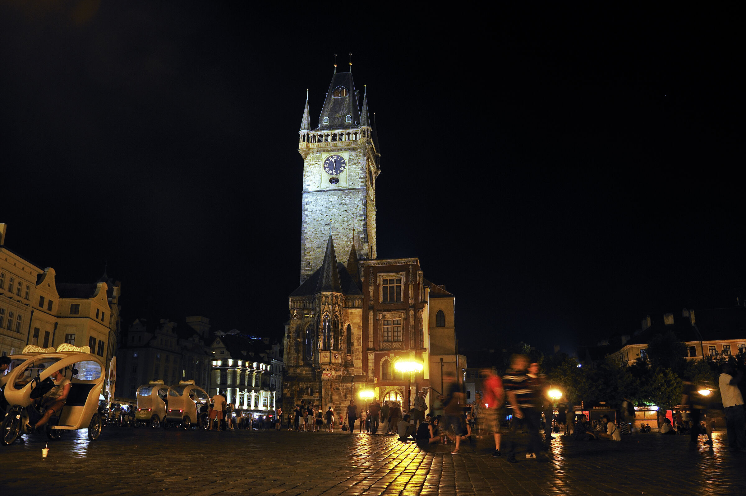 tschechien - prag - night shots - das rathaus