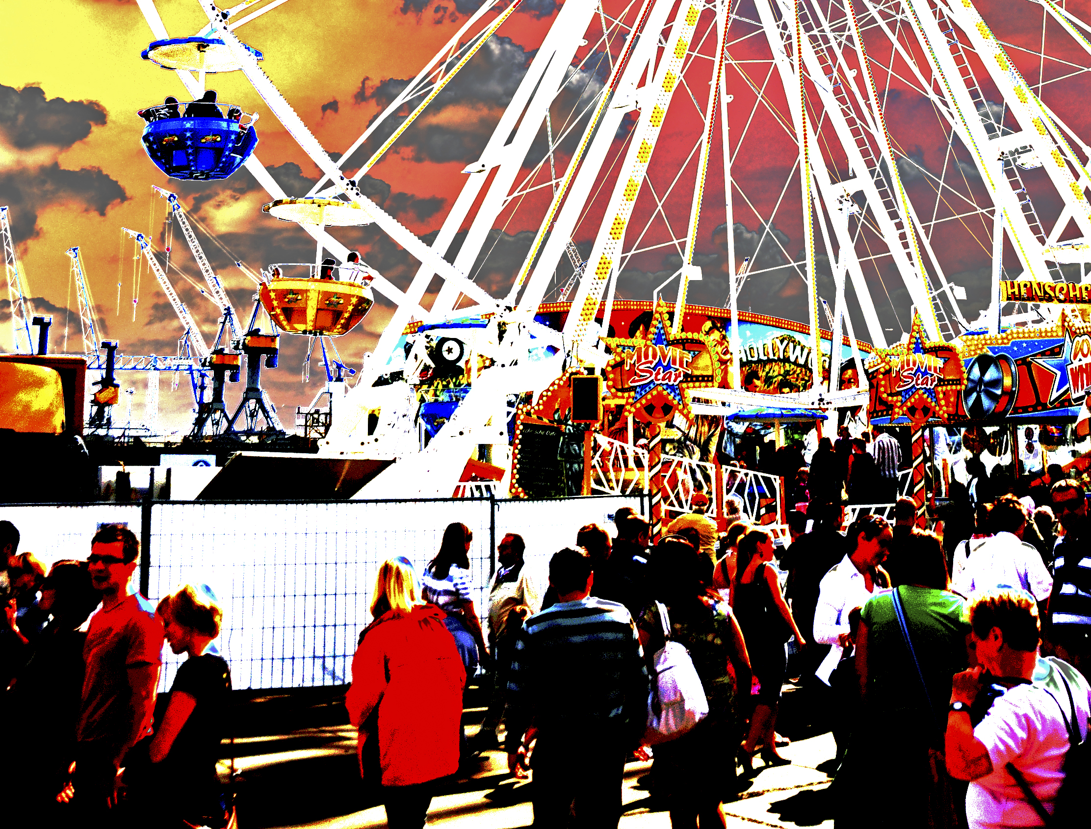 hamburg hafengeburtstag 2009 – siebdruck 2