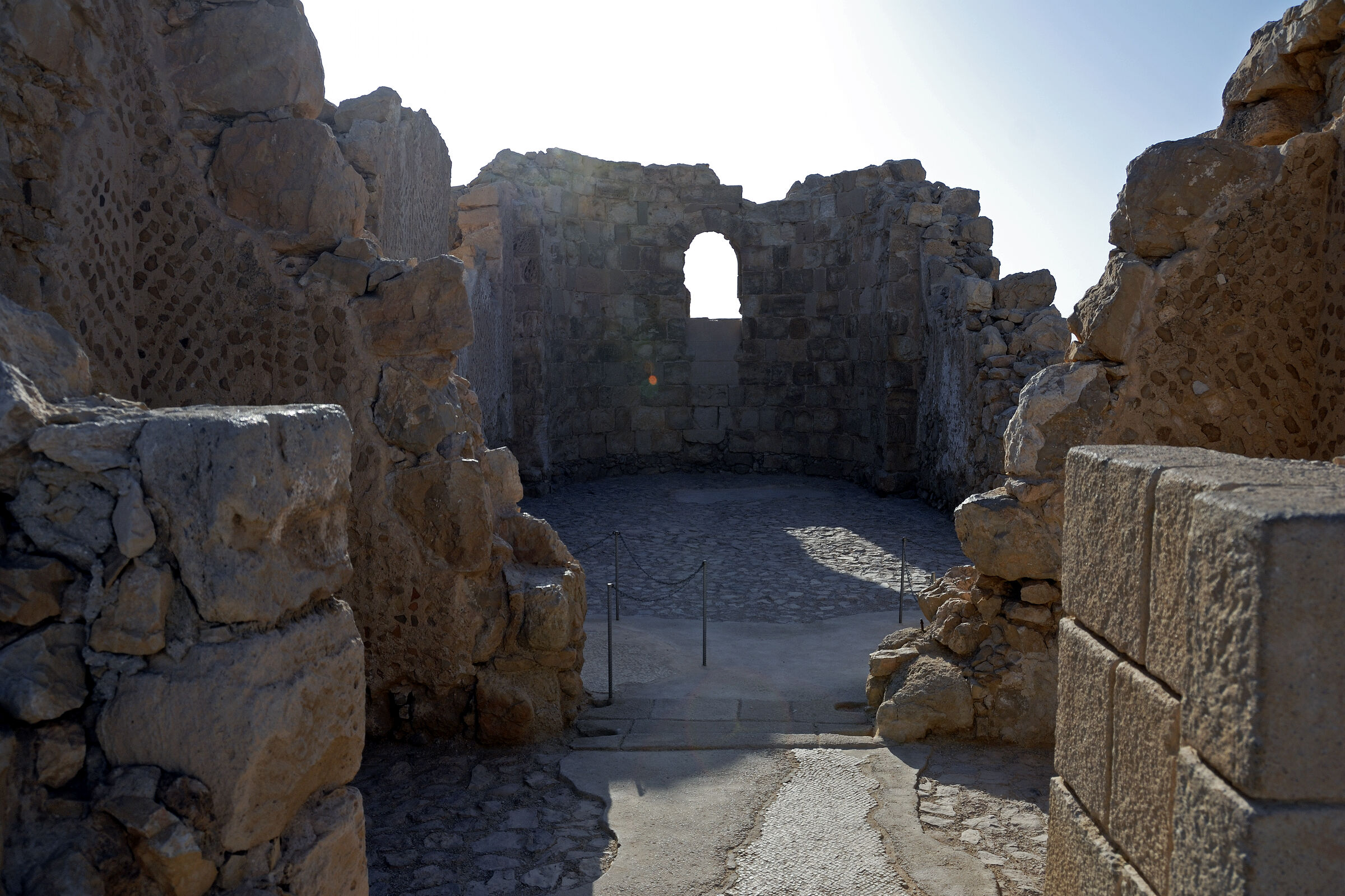 israel- totes meer - masada - die byzantinische kirche