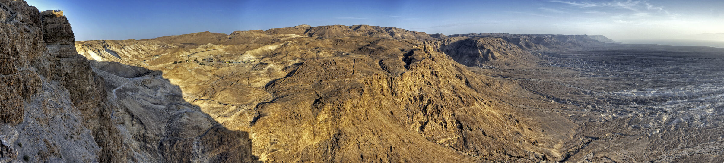 israel- totes meer - masada -teilpanorama nordwest