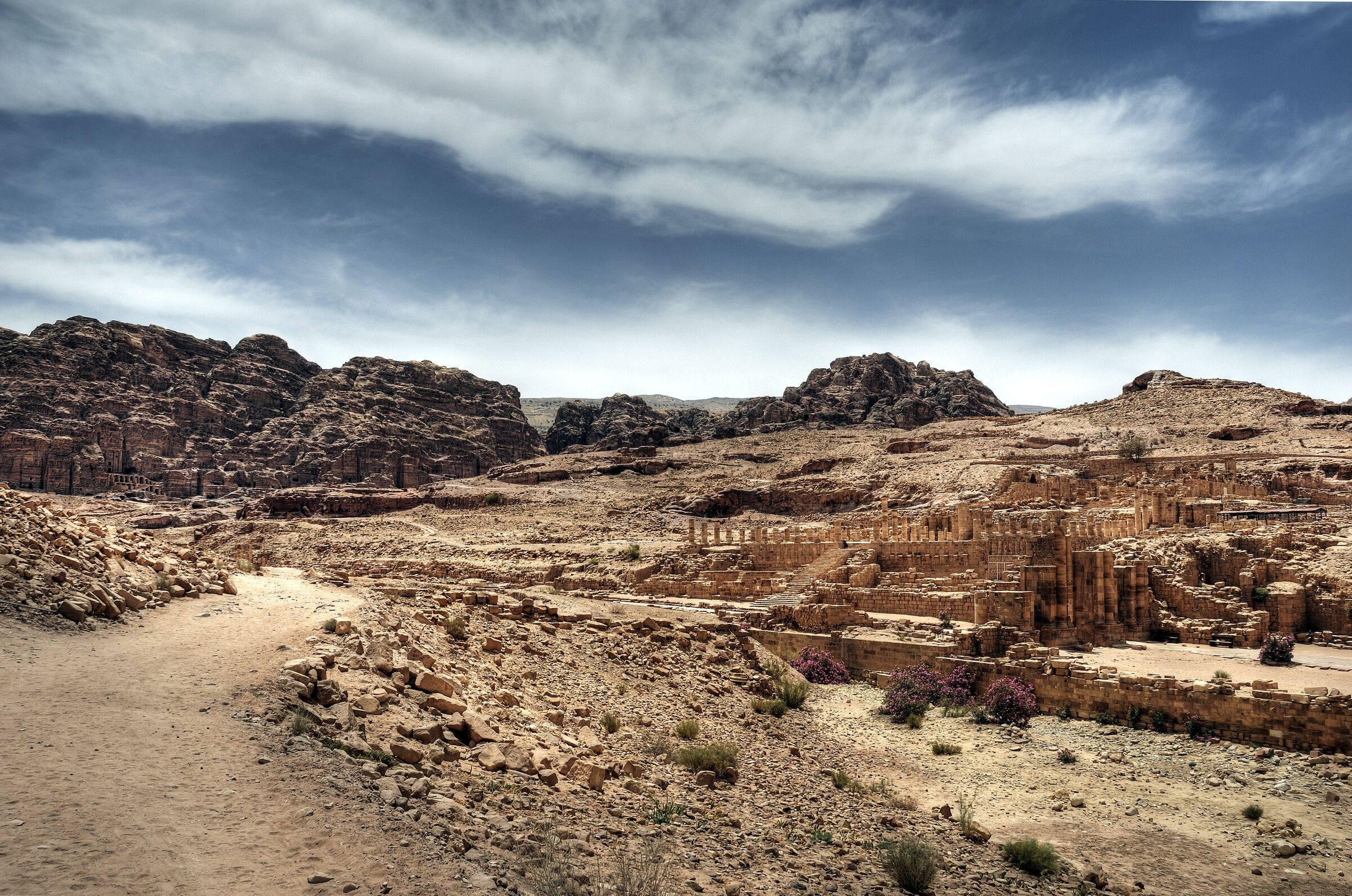 jordanien - petra - der große tempel teil 2