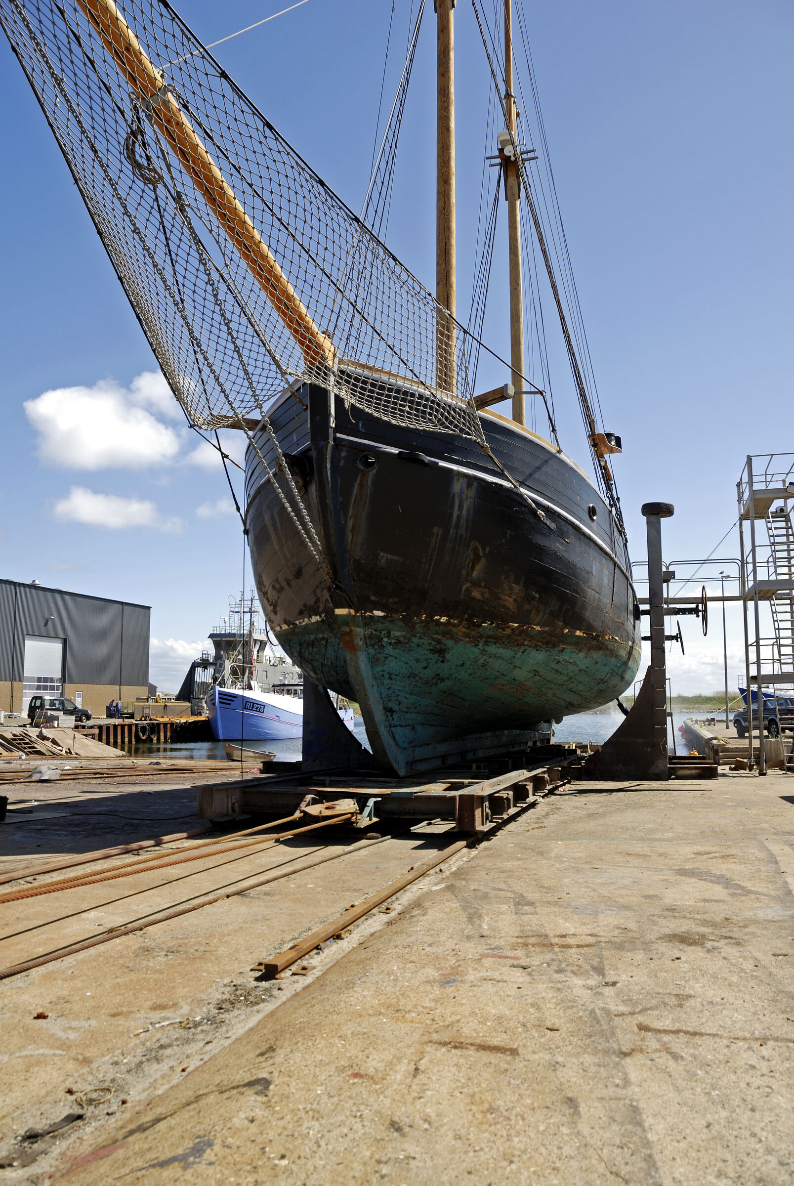 dänemark - ringkobing fjord - hvide sande - auf der werft (02)