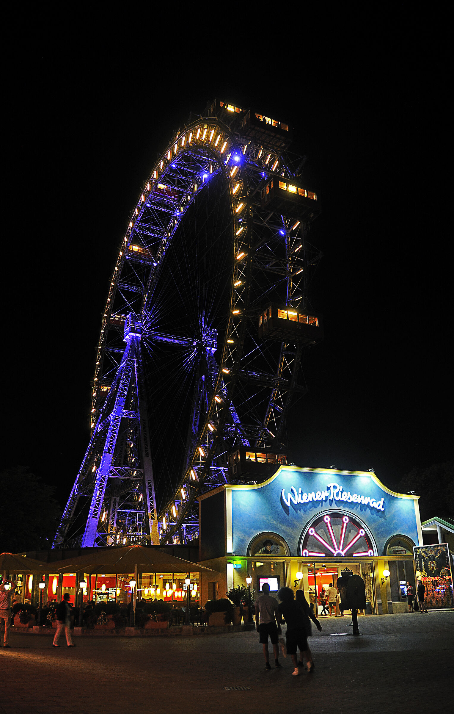 österreich - wien - night shots – prater - riesenrad