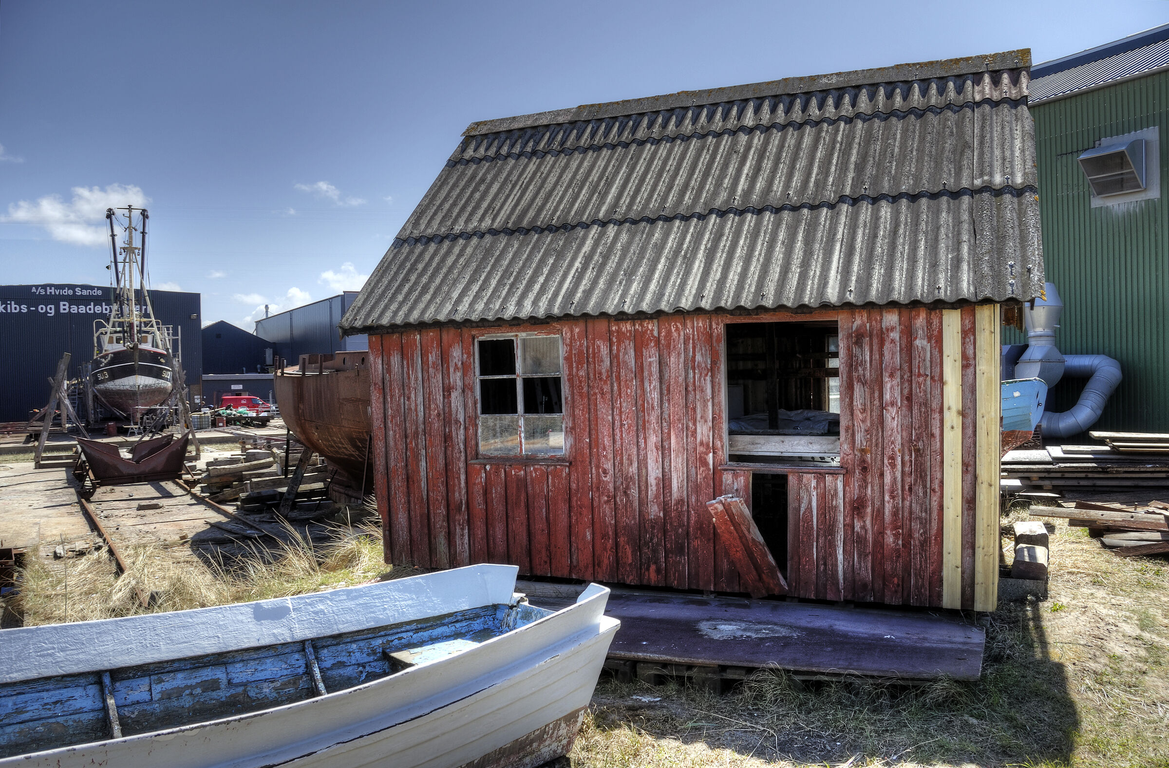 dänemark - ringkobing fjord - hvide sande - auf der werft (06)