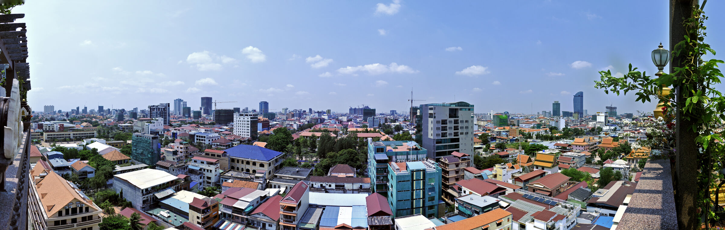 phnom penh - über den dächern der stadt (07) - teilpanorama