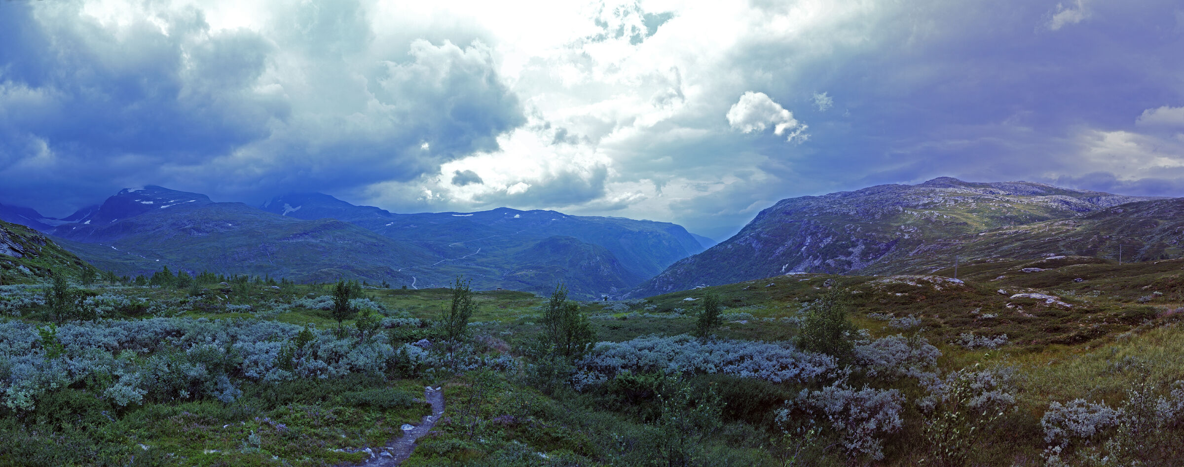 norwegen (82) - unterwegs auf der 55 - teilpanorama teil 2