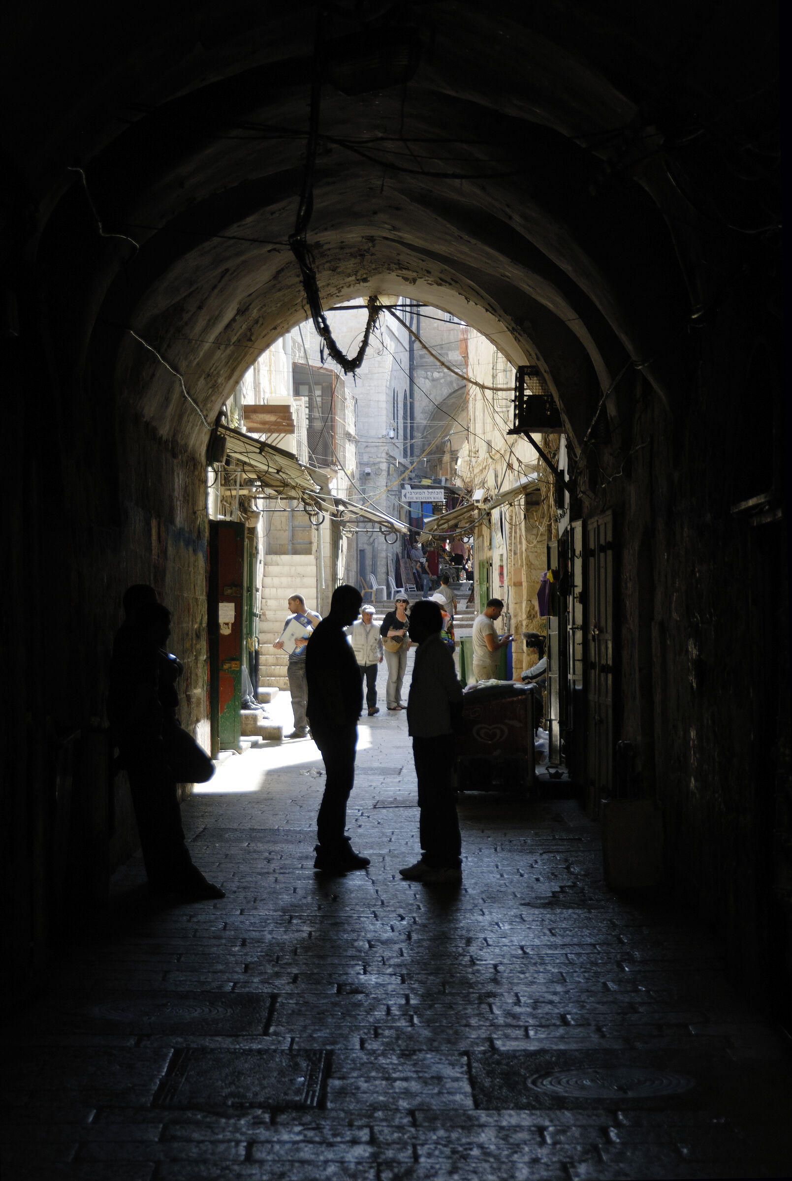 israel – jerusalem - in der altstadt - schattenriss
