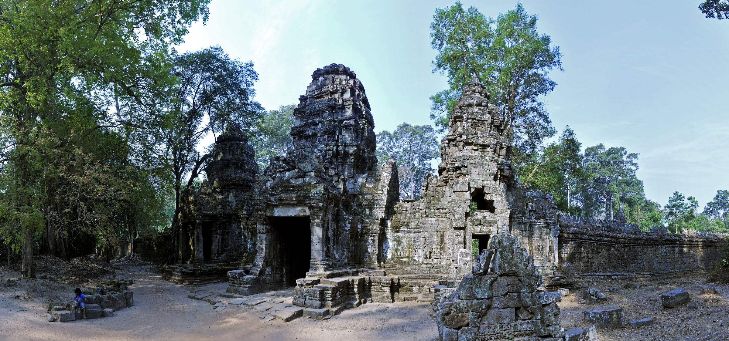 kambodscha - tempel von anghor -preak khan - teilpanorama teil z