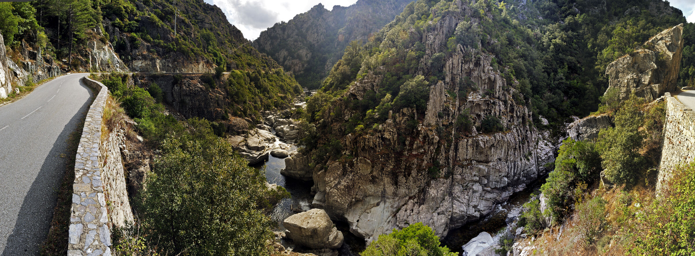 korsika - zwischen ghisoni und ghisonaccia - e strette teilpan