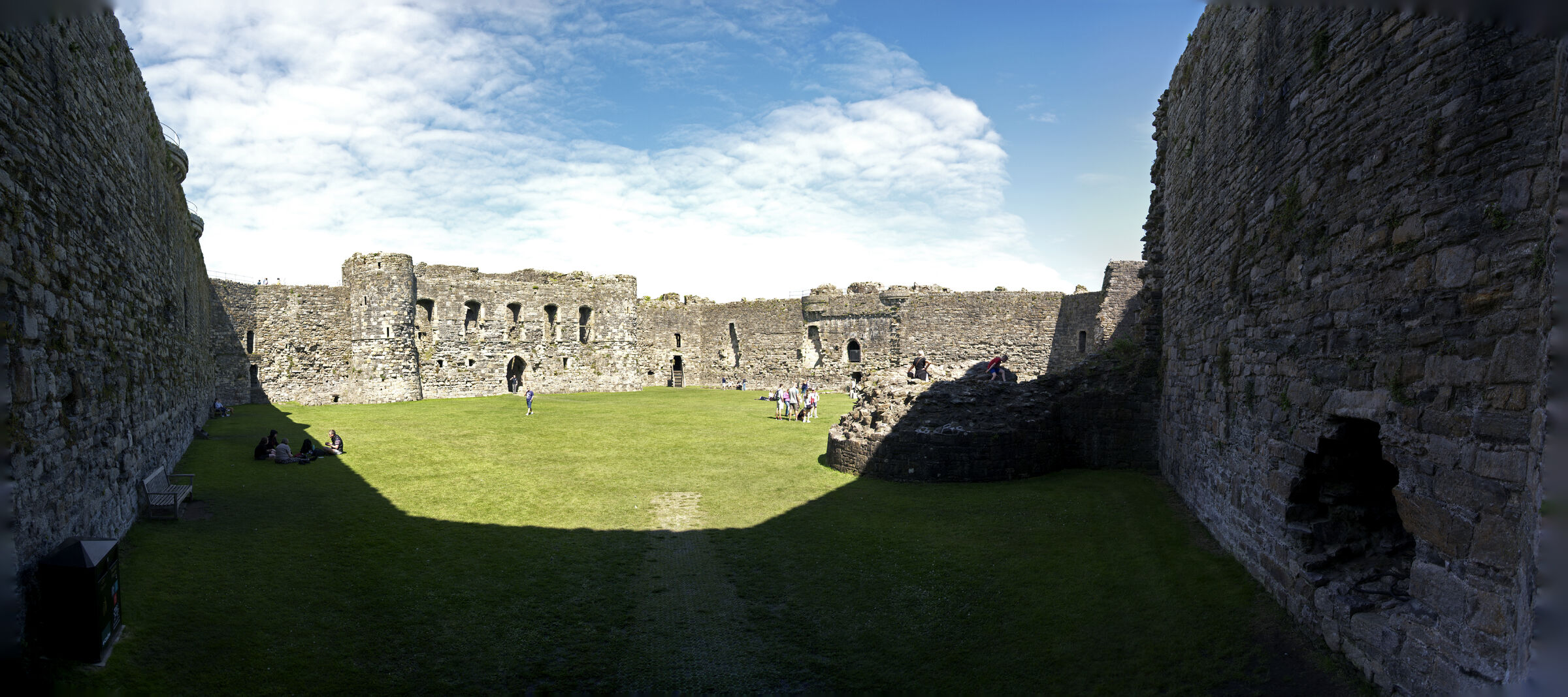 wales – beaumaris castle (12) - teilpanorama
