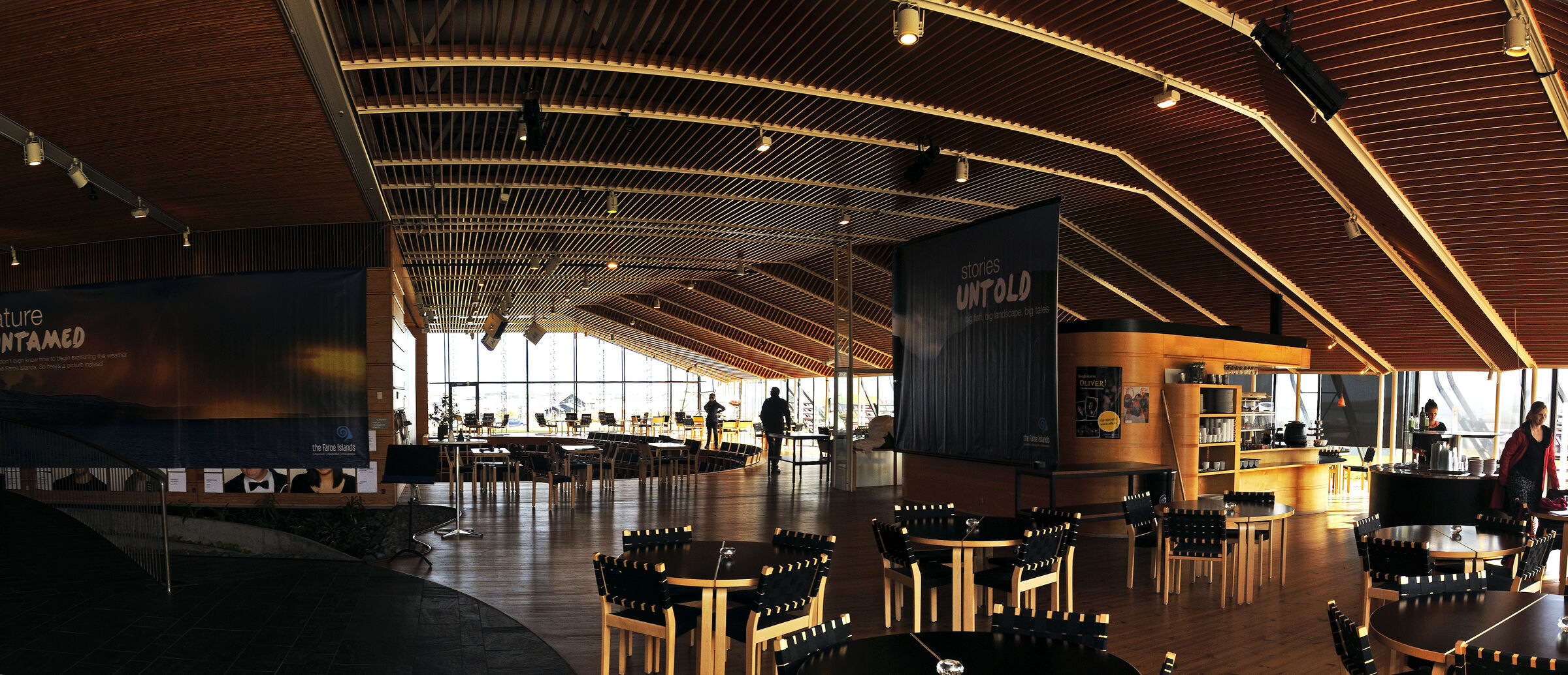 färöer inseln - thorshaven - haus des nordens - teilpanorama i