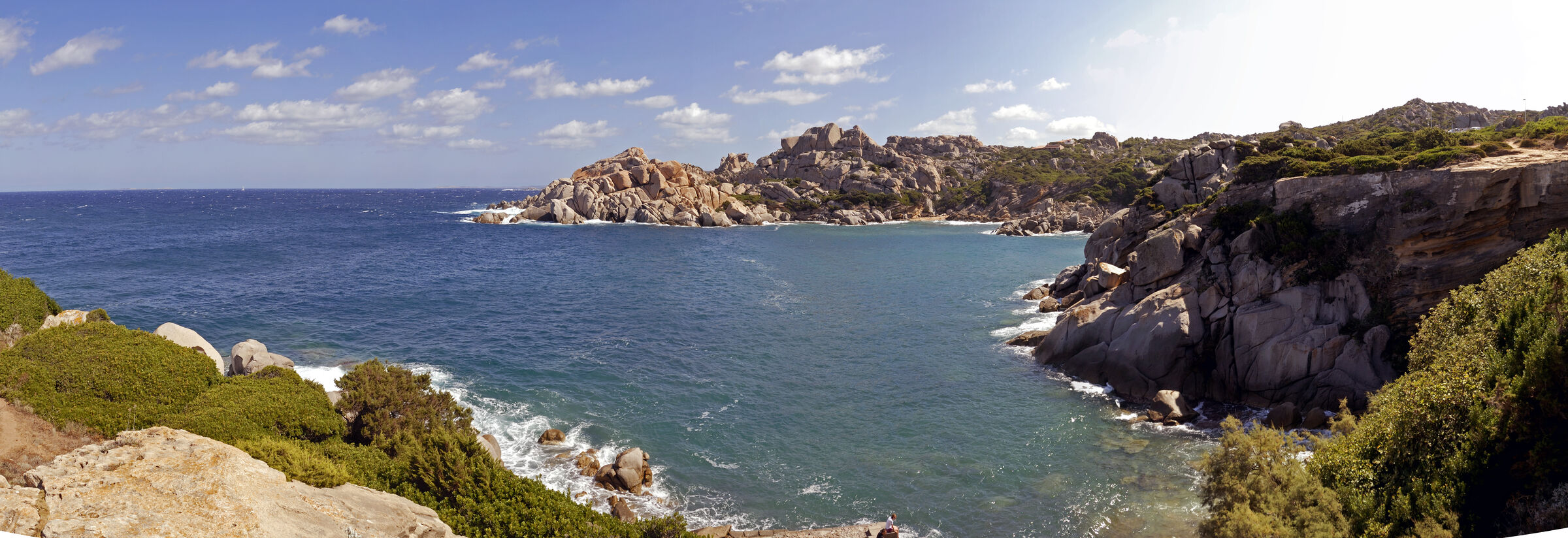 italien - sardinien - capo testa - die küste teilpanorama