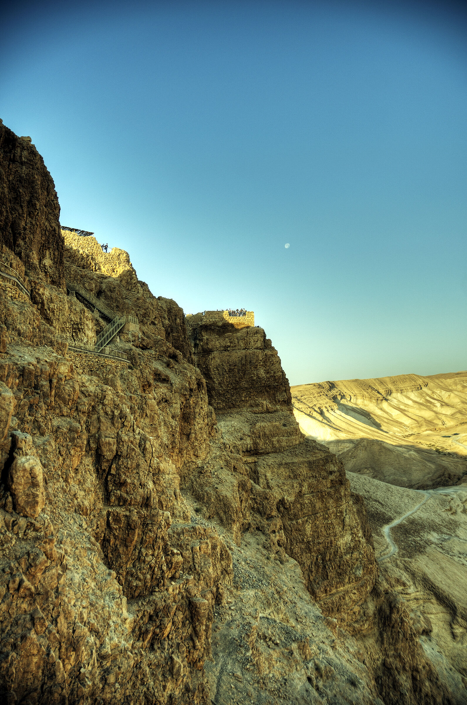 israel- totes meer - masada - westseite