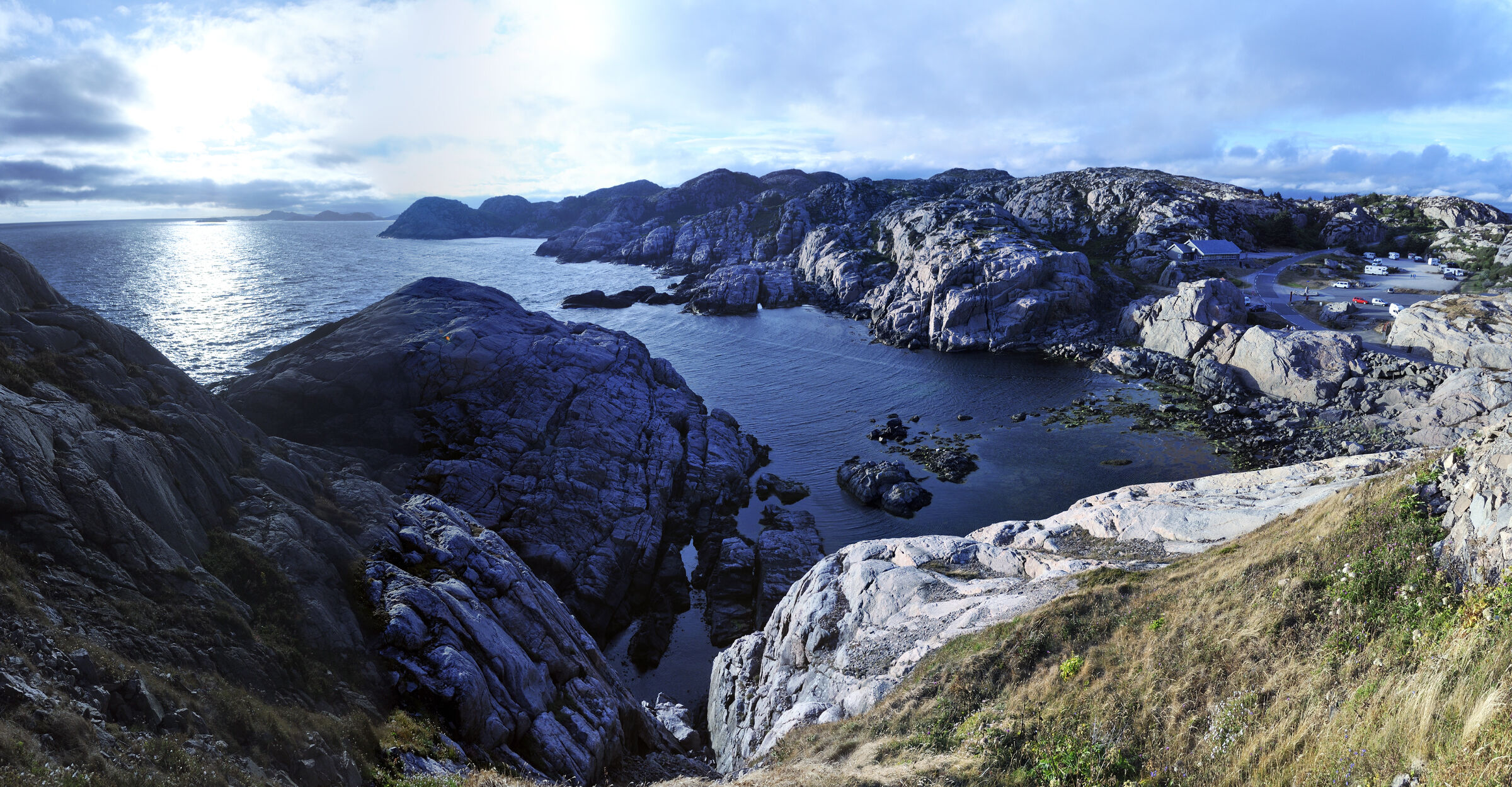 norwegen (01) -kap lindesnes teilpanorama