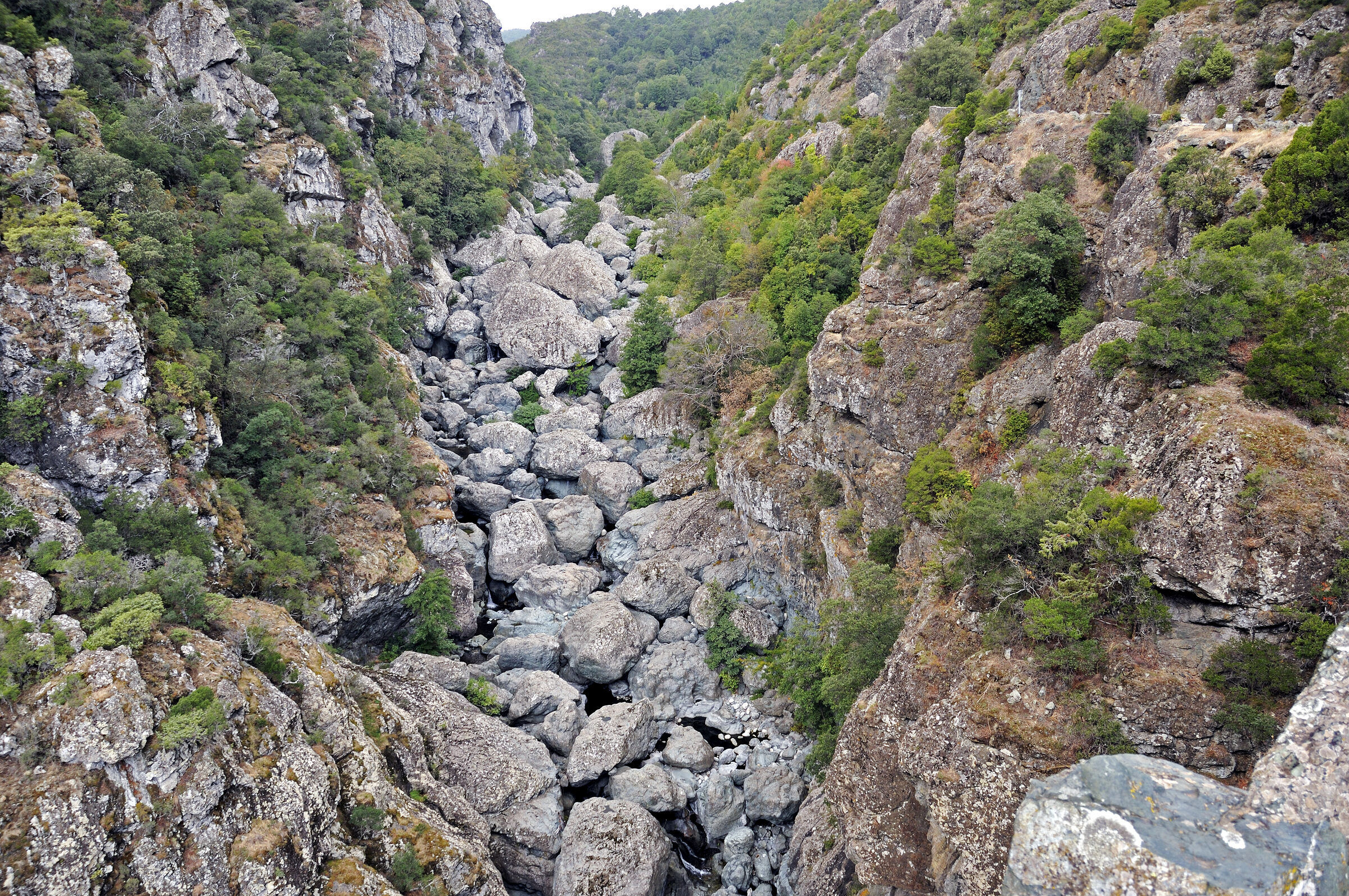 korsika - zwischen ghisoni und ghisonaccia - defilé de l`inzec