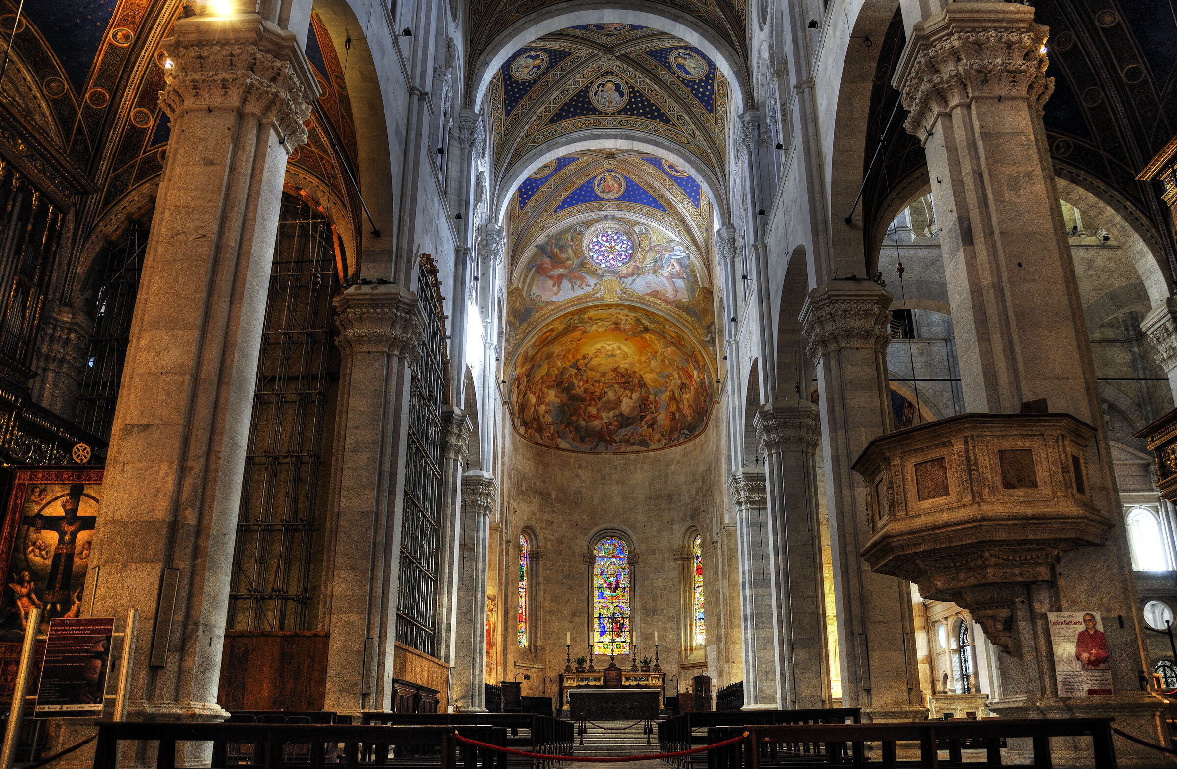 italien- lucca - der dom / cattedrale di san martino - der alta