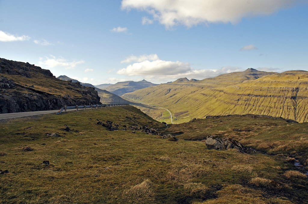 färöer inseln - auf streymoy - oberhalb kollefjord