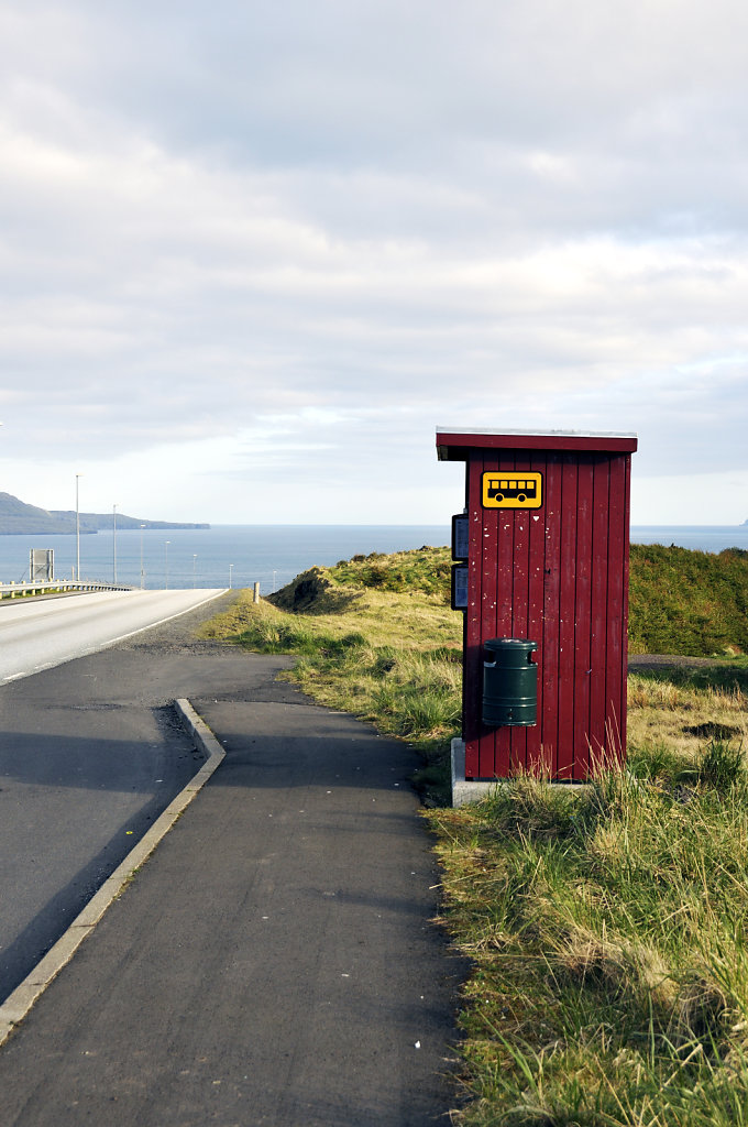 färöer inseln - thorshaven – die bushalte