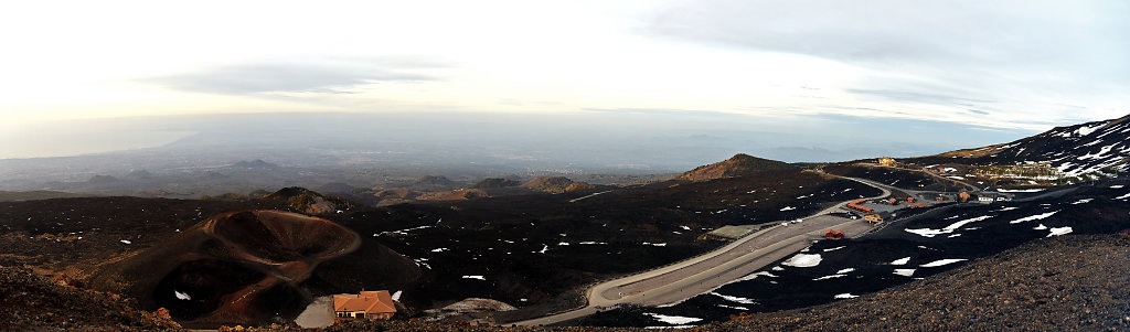 am rifugio sapienza - teilpanorama - teil 3 - etna sud - 2015 (1