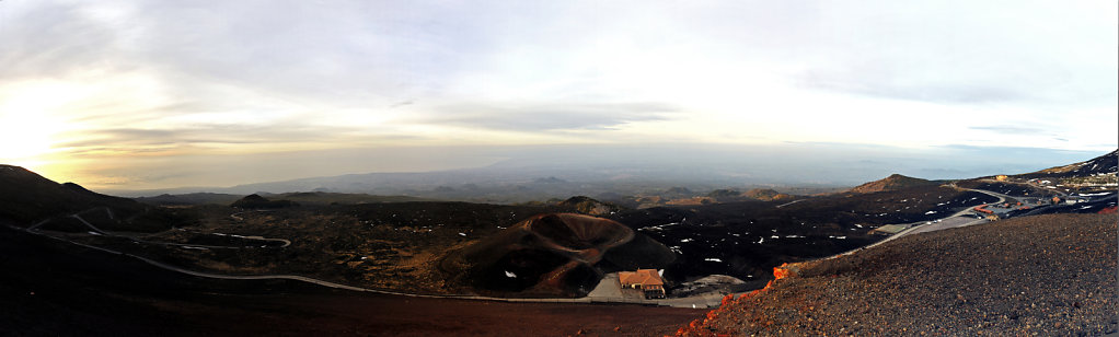 am rifugio sapienza - teilpanorama - teil 4 - etna sud - 2015 (1