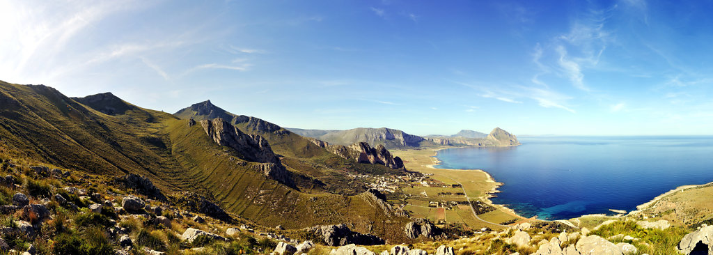 die nordwestspitze mit san vito lo capo  - teilpanorama teil 2 -