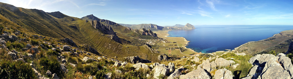 die nordwestspitze mit san vito lo capo  - teilpanorama teil 3 -