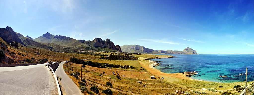 die nordwestspitze mit san vito lo capo  - teilpanorama teil 5 -