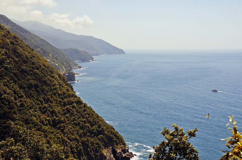 cinque terre - zwischen monterosso und vernazza -  ausblick teil