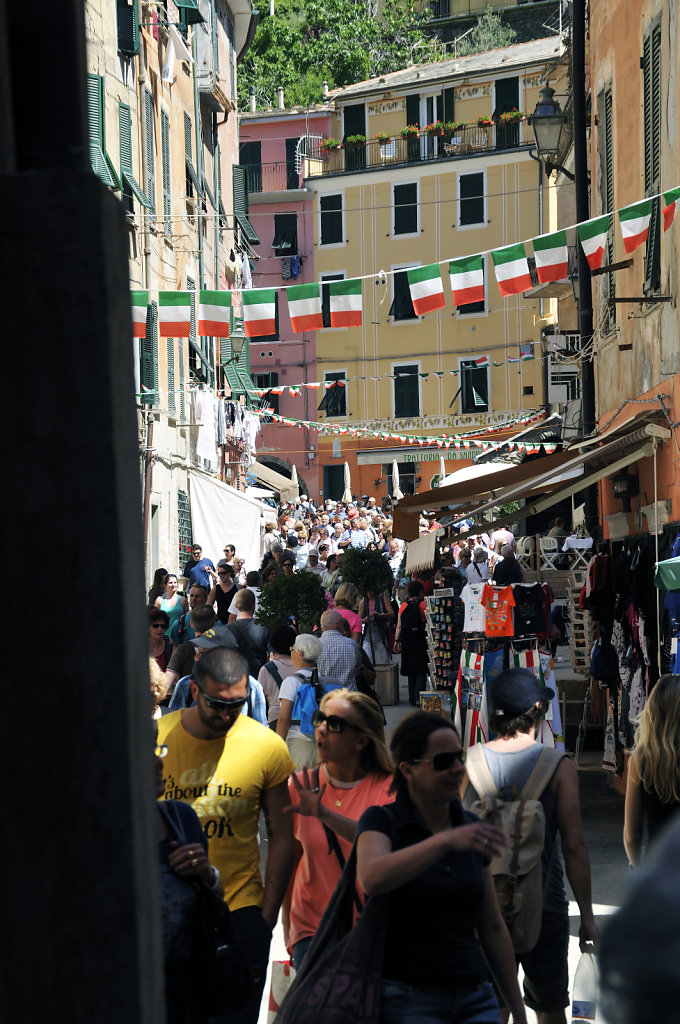 cinque terre - vernazza - gedränge