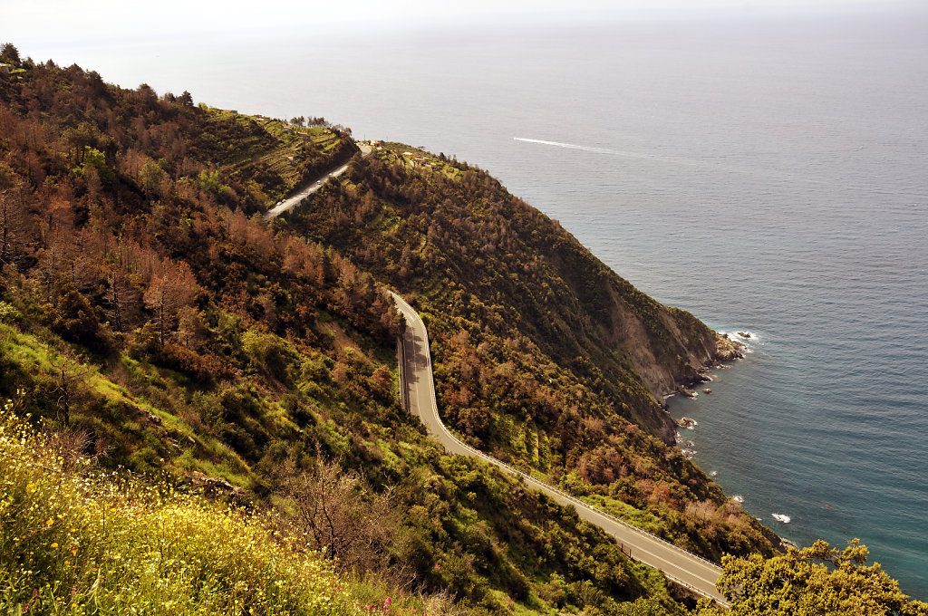 cinque terre - zwischen riomaggiore und porto venere – ausblic