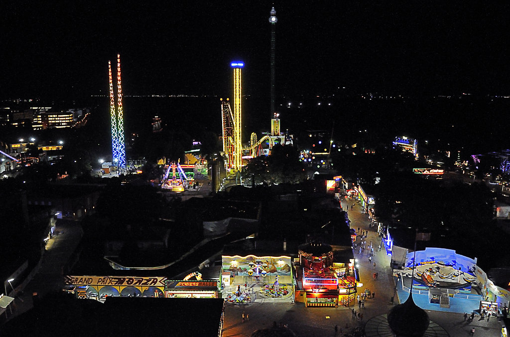 österreich - wien - night shots – prater - blick von oben