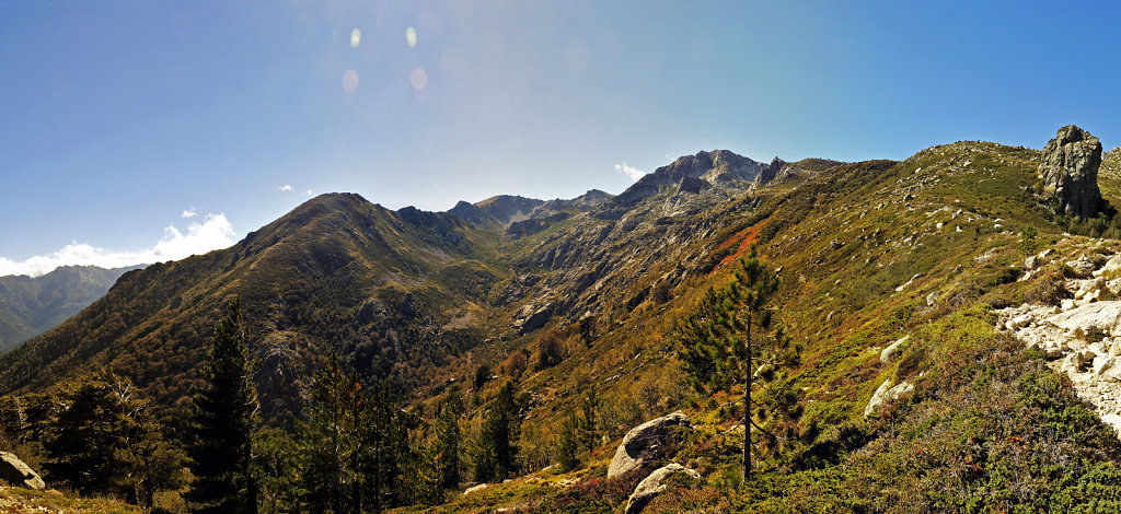 korsika  - aufstieg zum monte renoso und dem  bastanisee  – te