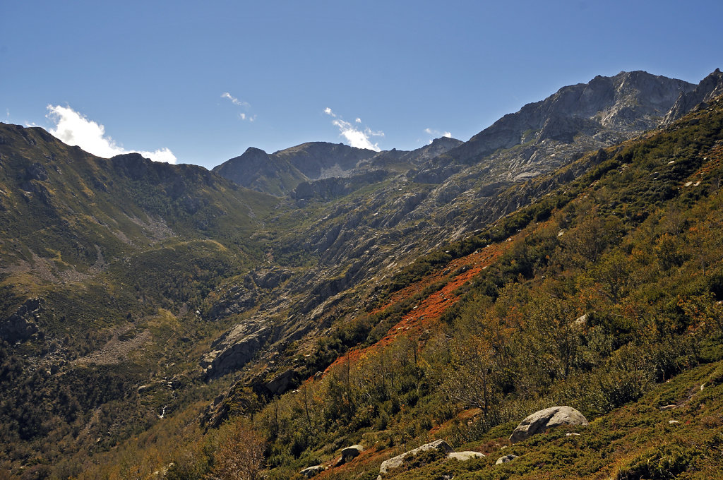 korsika  - aufstieg zum monte renoso und dem  bastanisee  – te