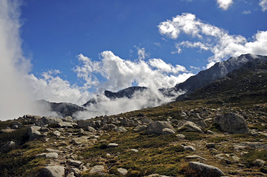 korsika  - aufstieg zum monte renoso und dem  bastanisee  – te