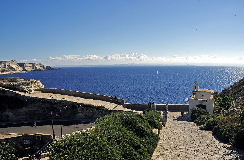 korsika  - bonifacio  - ausblick