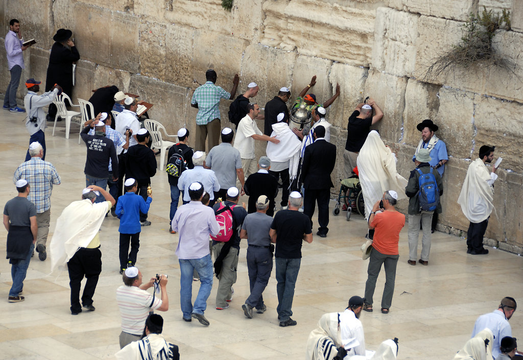 israel – jerusalem - vor der klagemauer  - bar mitzwa teil 2