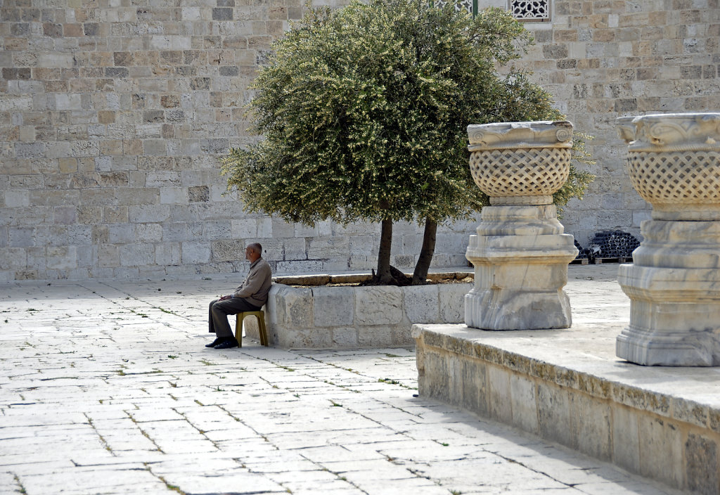 israel – jerusalem - der tempelberg - der wächter