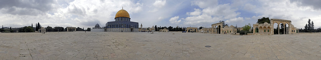 israel – jerusalem - der tempelberg - 360° panorama