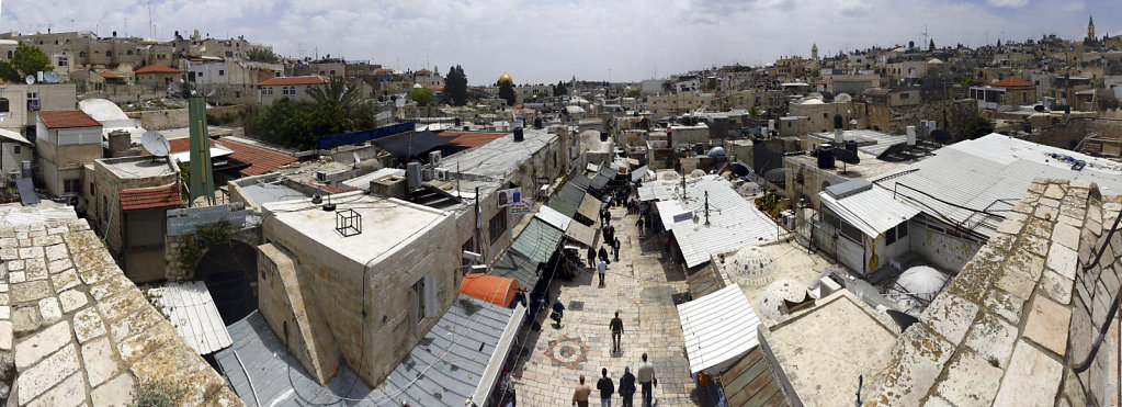 israel – jerusalem - der blick von der mauer –am damaskus to