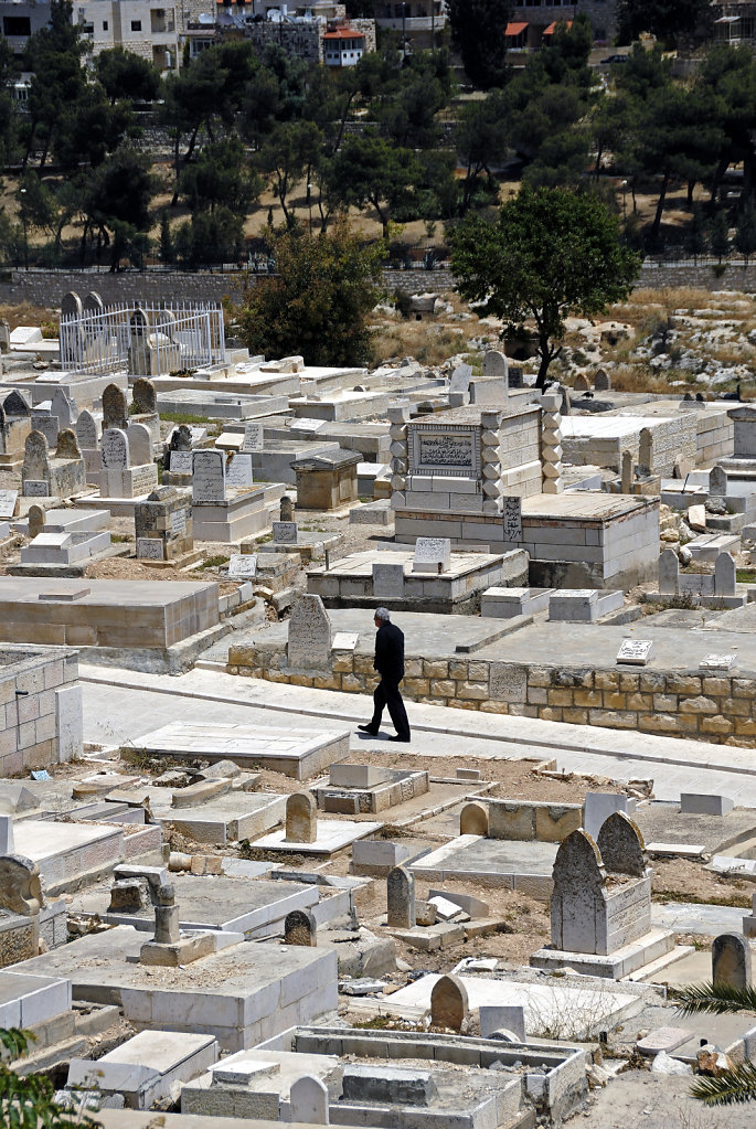 israel – jerusalem - der blick von der mauer -  der moslemisch