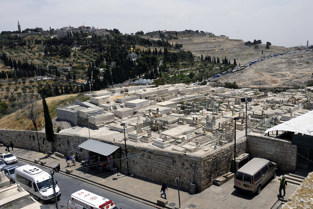 israel – jerusalem - der blick von der mauer -  der ölberg te