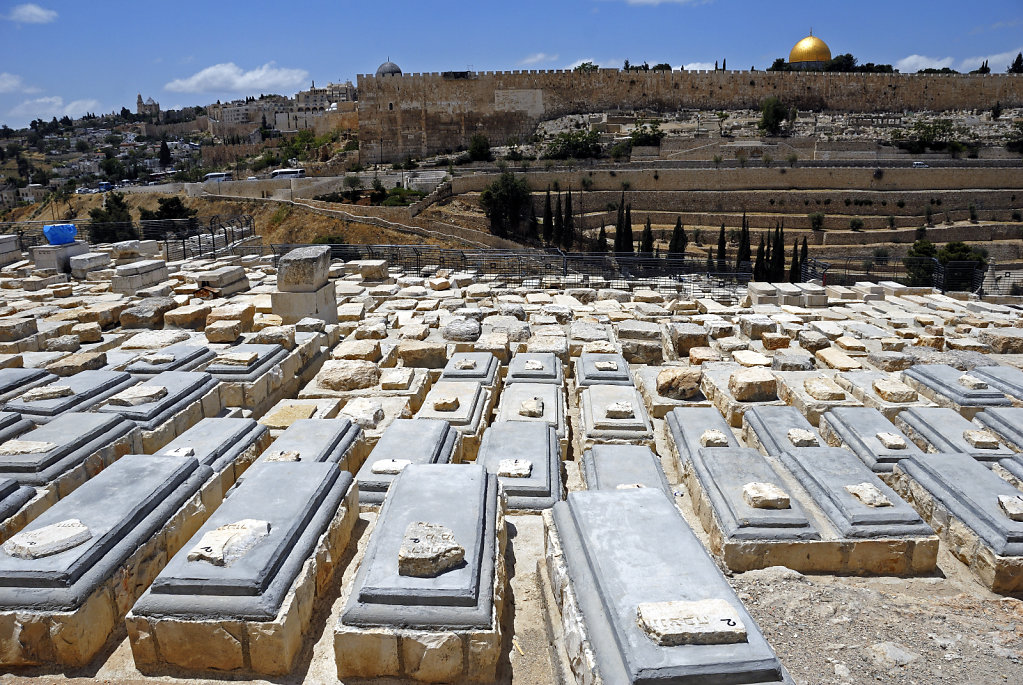 israel – jerusalem - der ölberg – der jüdische friedhof