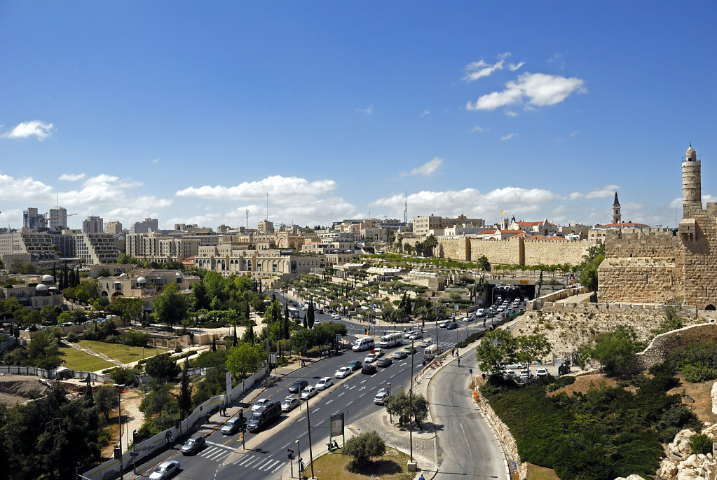 israel – jerusalem - der blick von der mauer – westjerusalem