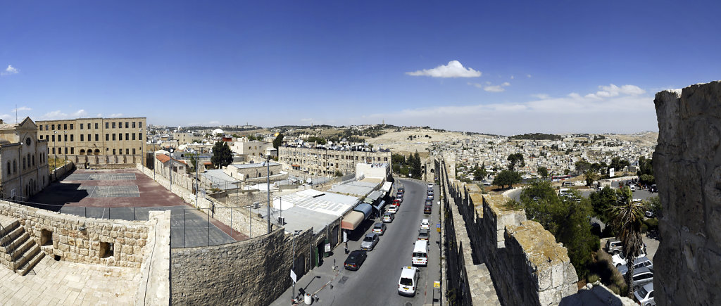 israel – jerusalem - der blick von der mauer – teilpanorama