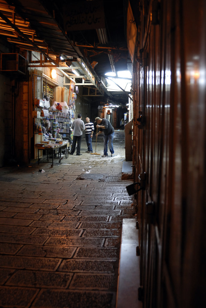 israel – jerusalem - in der altstadt nachts