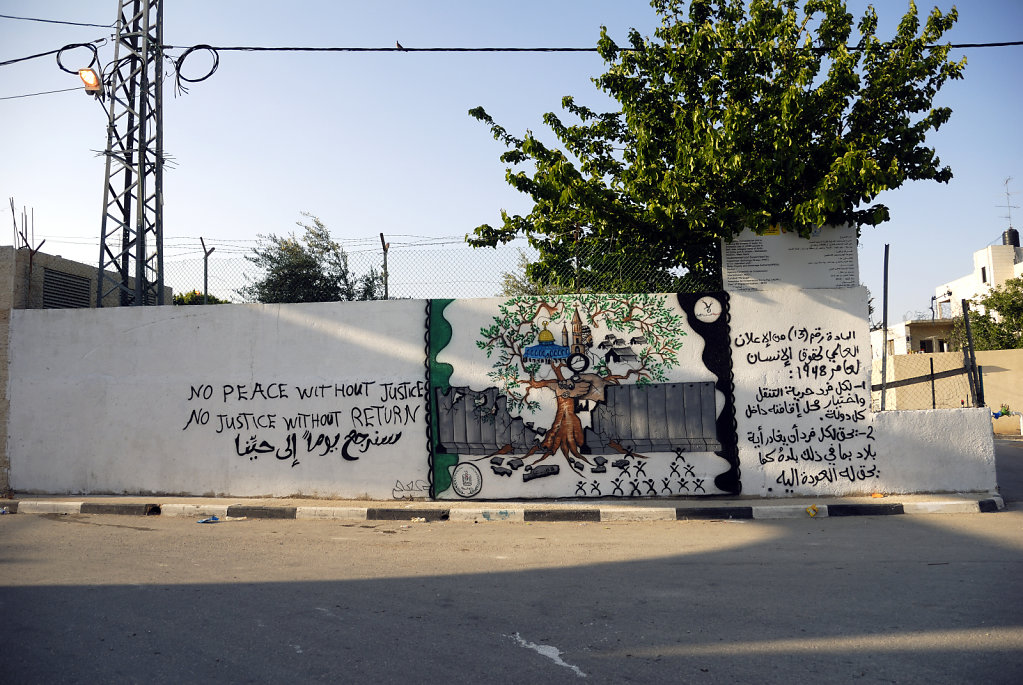 palästina- bethlehem - no peace without justice – no justice 
