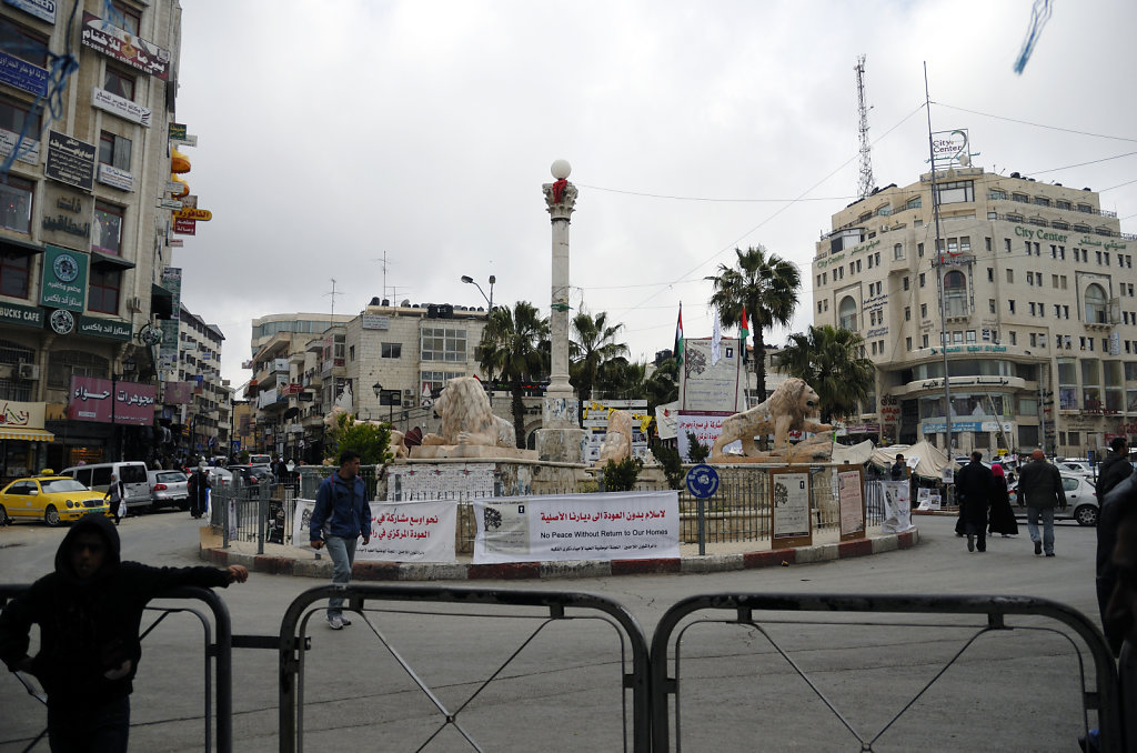 palästina- ramallah - der al-manarah-platz 