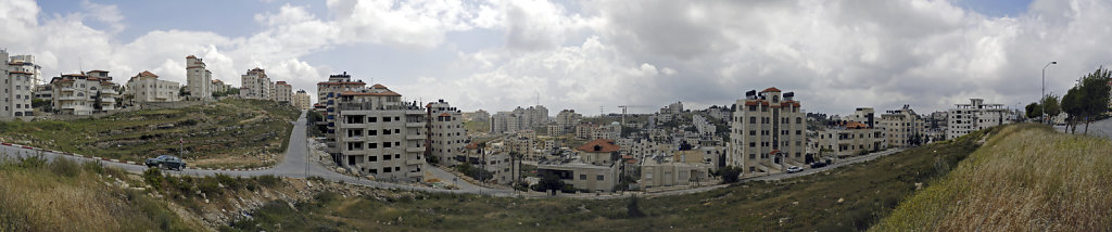 palästina- ramallah - wildwuchs -  teilpanorama