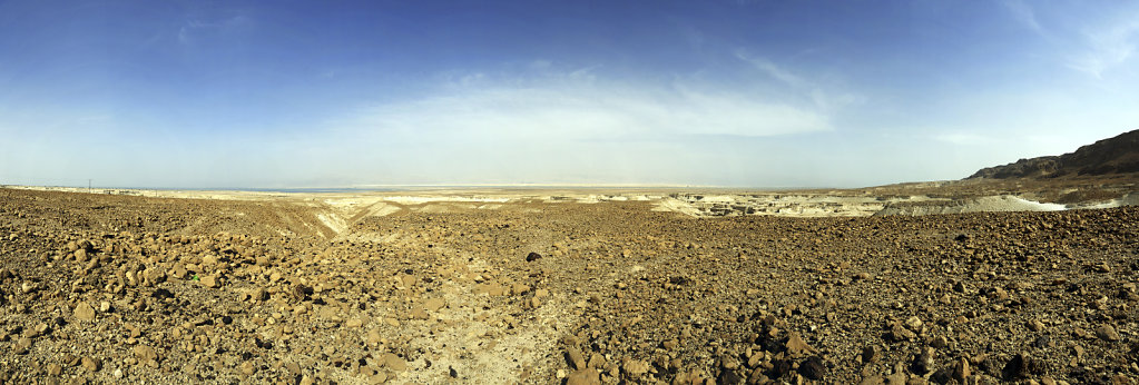 israel- totes meer - masada - teilpanorama