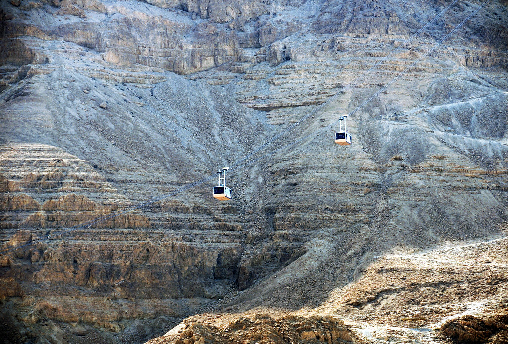 israel- totes meer - masada - die seilbahn